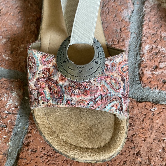 Rieker Regina Slingback T Strap Wedge Sandal SZ 10 EU 41 EUC! - Picture 7 of 8